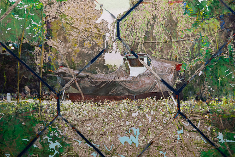 Installation View _ Exotic Homeland_ works by Paul Wesenberg _ Slag Gallery @ Galerie RX, Paris 