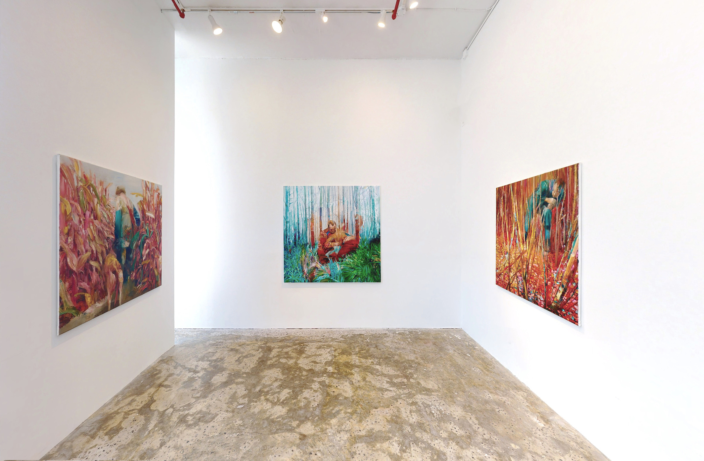 Installation View _Daily Routine To Avoid Inner Balance_ works by Dan Voinea