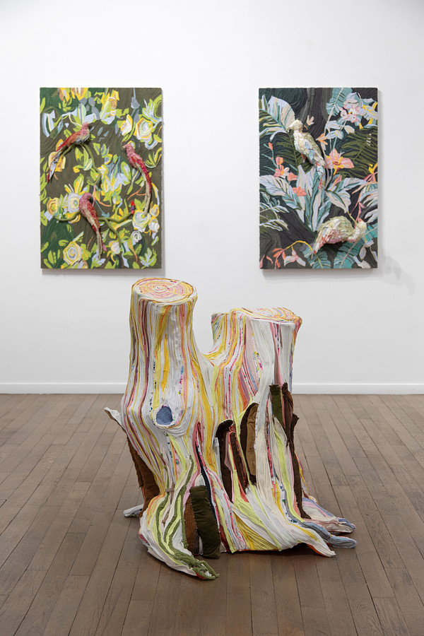 Installation View _ Fibrous Landscapes _ works by Tamara Kostianovsky _ Slag Gallery @ Galerie RX, Paris