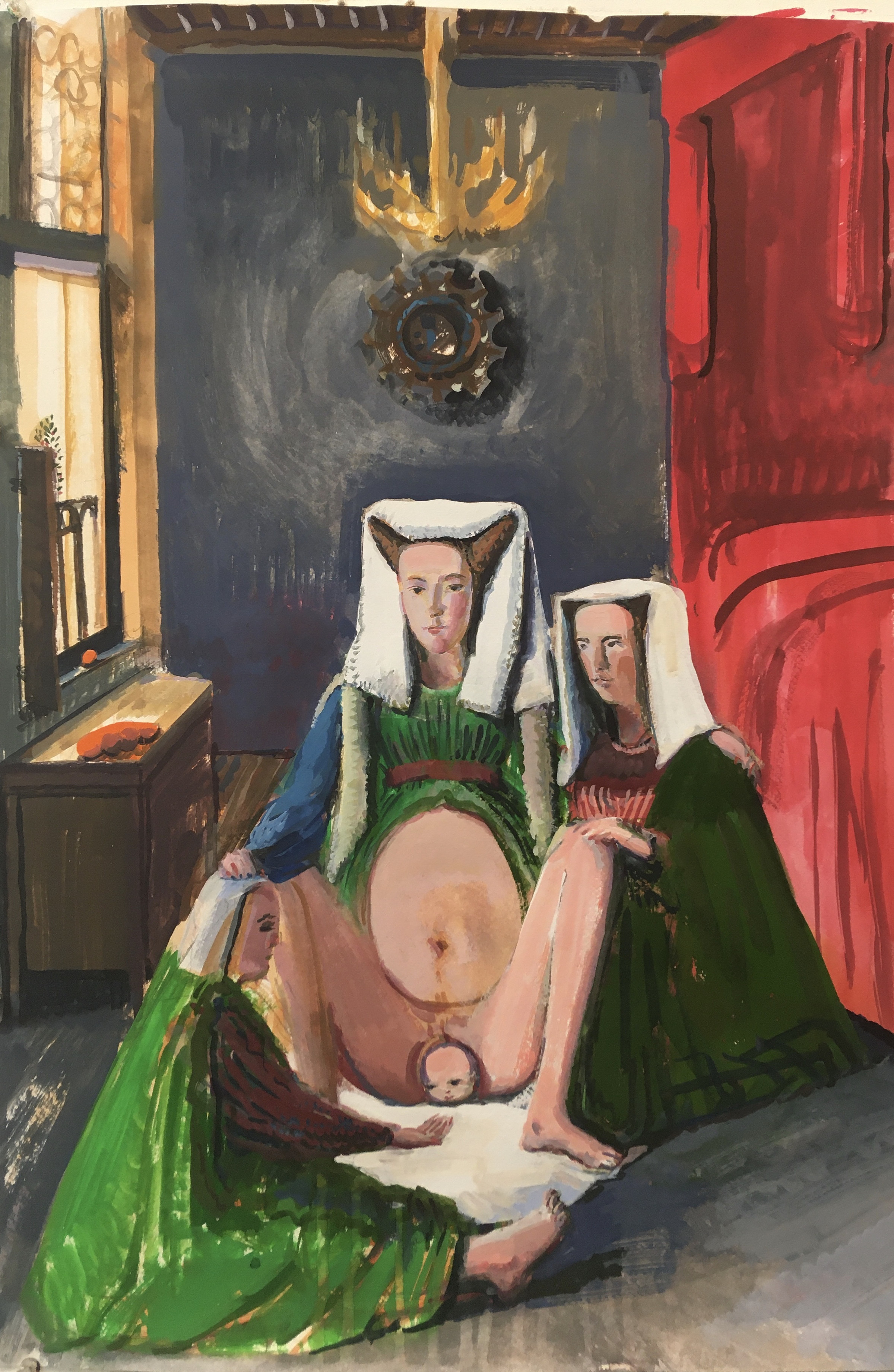 Orgasmic Birth of Mrs. Arnolfini