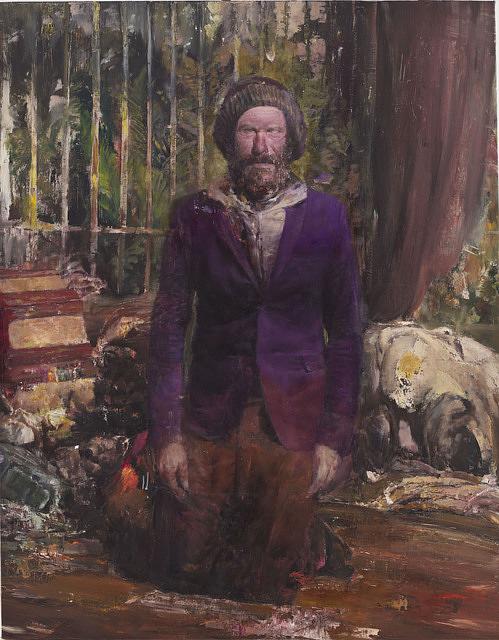 Private Gardener, 2018, oil on linen, 63 x 49 in (160 x 125 cm)