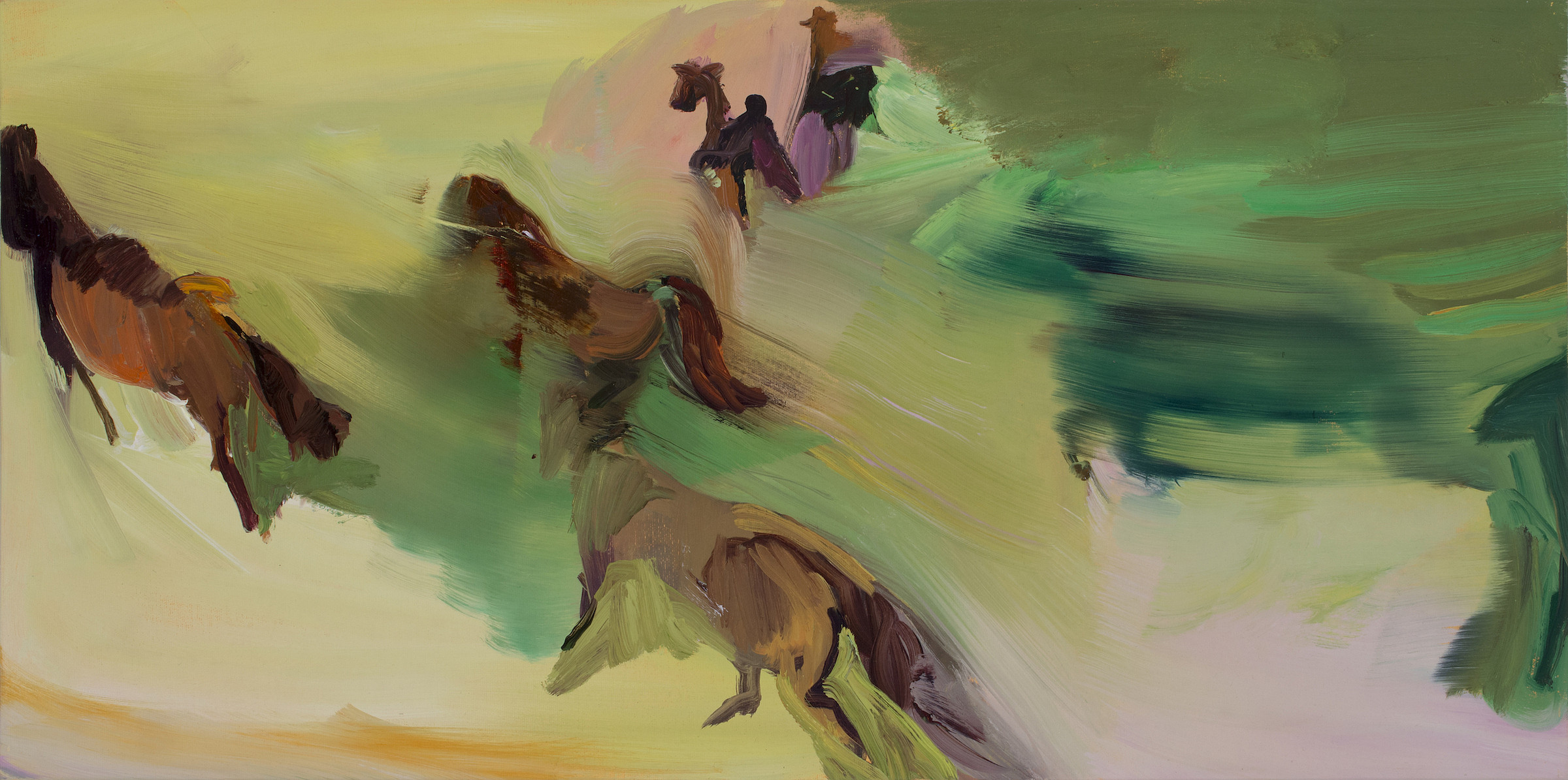 Fleeing Horses