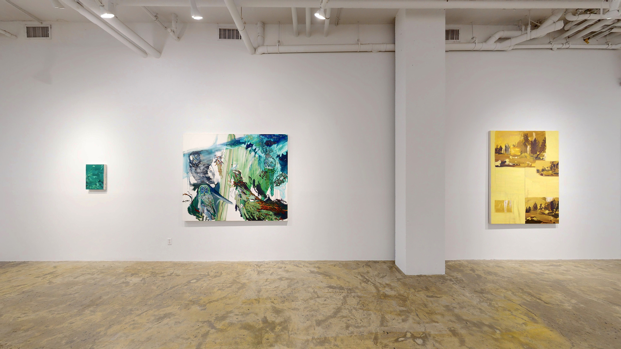 Installation View _Waxing Glimmer, Shedding Beams_ works by Jeane Cohen