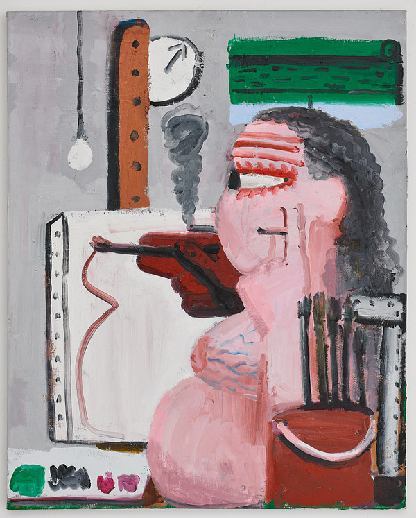 Painting, Smoking, Gestating (After Philip Guston)