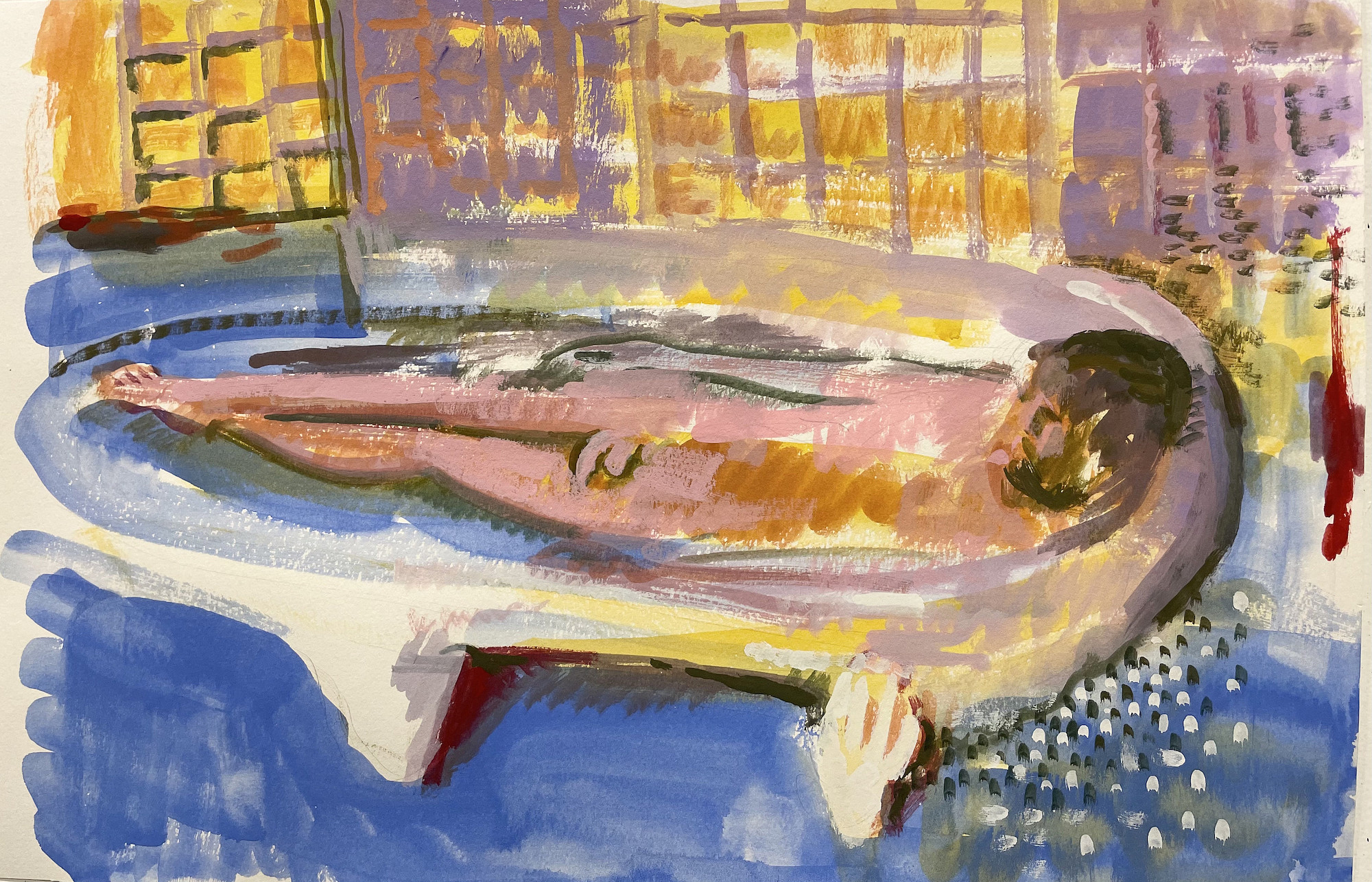 Nude in Bath (after Bonnard)