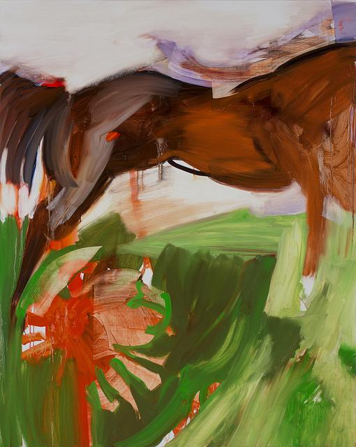 Horse and Flower, oil on canvas, 48 x 60 in, 2020