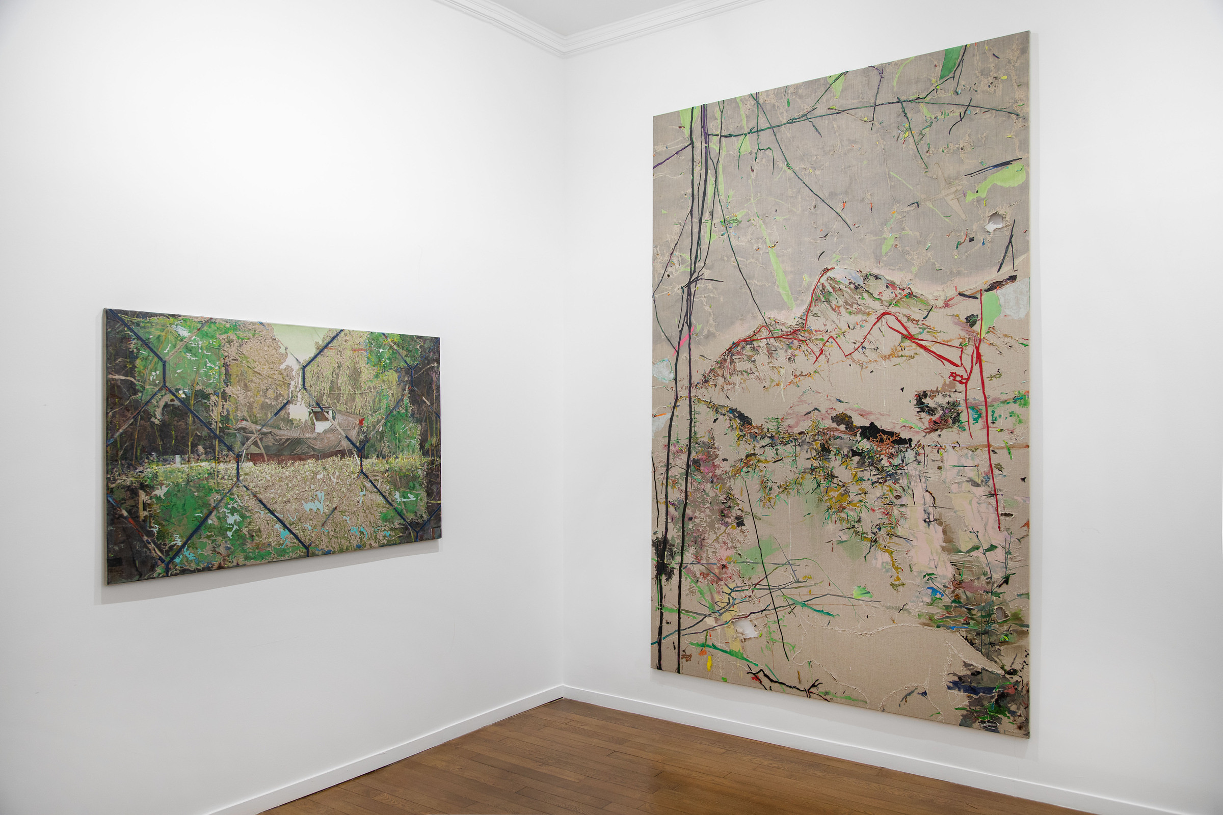 Installation View _ Exotic Homeland_ works by Paul Wesenberg _ Slag Gallery @ Galerie RX, Paris 